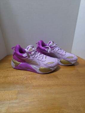 Puma RS-X Women's I Am Brave Purple Gold Sneakers 388688-01 Size US 7.5